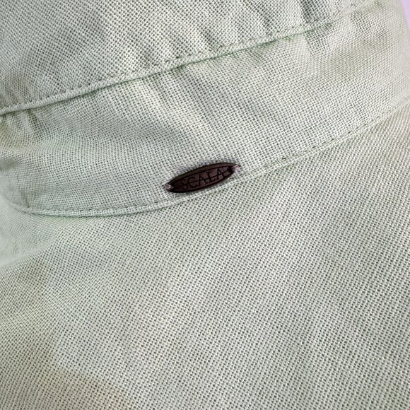 Scala Collection Unisex Mint Green Canvas Wide Adjustable drawstring Bucket Hat - Picture 3 of 7